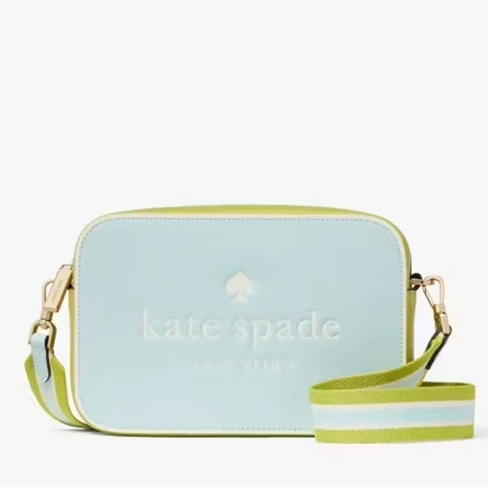💚▪️ Kate Spade▪️ Oh Snap Colorblock Mini Camera Bag, Blue Glow Multi